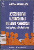 Metode Penelitian Partisipatoris Dan Upaya-Upaya Pemberdayaan
